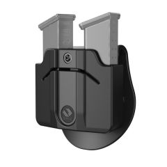 Orpaz Double Polymer Magazine Holster with Paddle Attachment