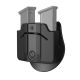 Orpaz Double Polymer Magazine Holster with Paddle Attachment